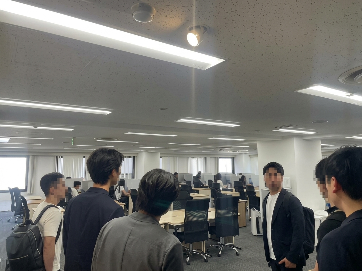会社見学ツアーの様子